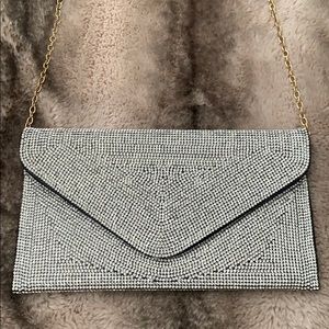 Black & Silver Glitzy Purse